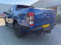 USED 2023 23 FORD RANGER 2.0 EcoBlue Wildtrak Pickup Double Cab 4dr Diesel Auto 4WD Euro 6 (s/s) (213 ps) 1 owner, STORMTRAK in BLUE LIGHTNING METALLIC, ELECTRIC ROLLER SHUTTER, FULL LEATHER SEATS, TOW BAR, PRICE PLUS VAT.