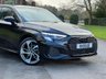 USED 2024 24 AUDI A3 1.5 TFSI 35 Black Edition Sportback 5dr Petrol S Tronic Euro 6 (s/s) (150 ps) 