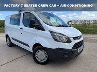 USED 2018 67 FORD TRANSIT CUSTOM 2.0 TDCi 310 6 SEATER CREW CAB Manual L1 H1 (167 g/km, 104 bhp) ** AIR-CON ~ FULL HISTORY **