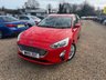 USED 2019 19 FORD FOCUS 1.0T EcoBoost Titanium Estate 5dr Petrol Auto Euro 6 (s/s) (125 ps) Spacious and economical Ford Focus Titanium Estate Automatic finished in red with heated seats, sat nav, parking sensors, keyless start and Ford SYNC 3. Free 6  months warranty including breakdown cover, freshly serviced and with a new MOT before collection.