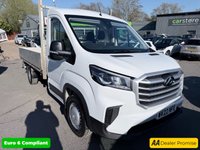 USED 2022 22 MAXUS DELIVER 9 White Euro 6 Dropside, 26,200 miles, ULEZ compliant, 6-Speed manual, Air Conditioning, Bluetooth, Cruise, dual passenger seat. Plus VAT @ 20%! This BASE MH C/C dropside finished in clean white is a highly practical and well-maintained commercial vehicle, having covered just 22,600 miles from new. Designed with reliability and versatility in mind, it is powered by a Euro 6 diesel engine, making it fully ULEZ compliant and ideal for operating in low-emission zones without additional charges. The vehicle offers a smooth and responsive driving experience thanks to its 6-speed manual gearbox, making it equally suited to both urban driving a