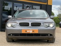 USED 2003 52 BMW 7 SERIES 4.4 745i V8 Saloon 4dr Petrol Auto Euro 3 (333 ps) ELECTRIC GLASS SUNROOF + NASCA BLACK LEATHER SEATS + 2 KEYS + FINISHED IN STERLING GREY + TV FUNCTION + REAR COMFORT SEATS + HEATED REAR SEATS + FRONT COMFORT SEATS + AUTOMATIC BOOT LID + ICONIC E65 + LOW MILEAGE + ONLY 49K FULL BMW SERVICE HISTORY + PART EXCHANGE WELCOME