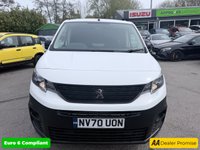 USED 2021 70 PEUGEOT PARTNER White 1.5 BlueHDi Euro 6 panel van, 17,800 miles, ULEZ compliant, 5-Speed manual, A/C, Bluetooth, Cruise, Rear sensors. Plus VAT @ 20%!! Boasting exceptionally low mileage for its age, this 2021 Peugeot Partner presents a superb ownership proposition. This Professional Standard Panel Van SWB, powered by a 1.5 litre BlueHDi diesel engine, is a Euro 6 compliant model. It has been meticulously maintained with a full service history at 4K, 9K, 12K, 14K, 17K, including its last service at 17462 miles on 30 January 2026, and has covered a mere 17800 miles in total. This particular vehicle has had only one owner from new and will come w