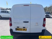 USED 2022 72 PEUGEOT PARTNER White 1.5 BlueHDi Euro 6 panel van, 47,000 miles, ULEZ compliant, 5-Speed manual, A/C, Bluetooth, Cruise, Sat nav, Rear sensors. Plus VAT @ 20%! This 2022 Peugeot Partner van boasts a full service history at 1K, 23K, AND 42K, with its last service completed on 15th July 2026 at 42,022 miles, and will come with a 12 month MOT for your peace of mind. This BlueHDi 1000 Professional Premium Standard Panel Van SWB is powered by an efficient 1.5 litre diesel engine, meeting Euro 6 emissions standards. Inside, you'll find the innovative PEUGEOT i-Cockpit featuring a head up display and compact steering wheel, alongside an 8in capacitive colour