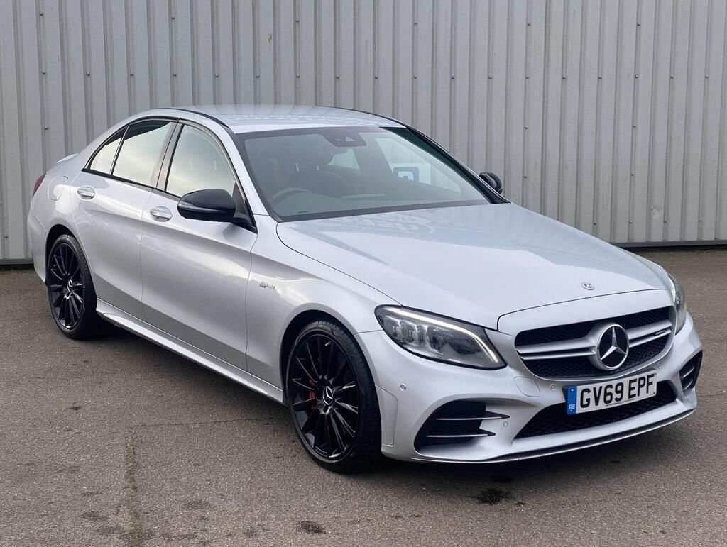 USED 2019 69 MERCEDES-BENZ C-CLASS 3.0 C43 V6 AMG (Premium) Saloon 4dr Petrol G-Tronic+ 4MATIC Euro 6 (s/s) (390 ps) COMAND SATNAV+PARK ASSIST+FSH