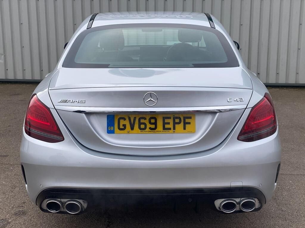 USED 2019 69 MERCEDES-BENZ C-CLASS 3.0 C43 V6 AMG (Premium) Saloon 4dr Petrol G-Tronic+ 4MATIC Euro 6 (s/s) (390 ps) COMAND SATNAV+PARK ASSIST+FSH