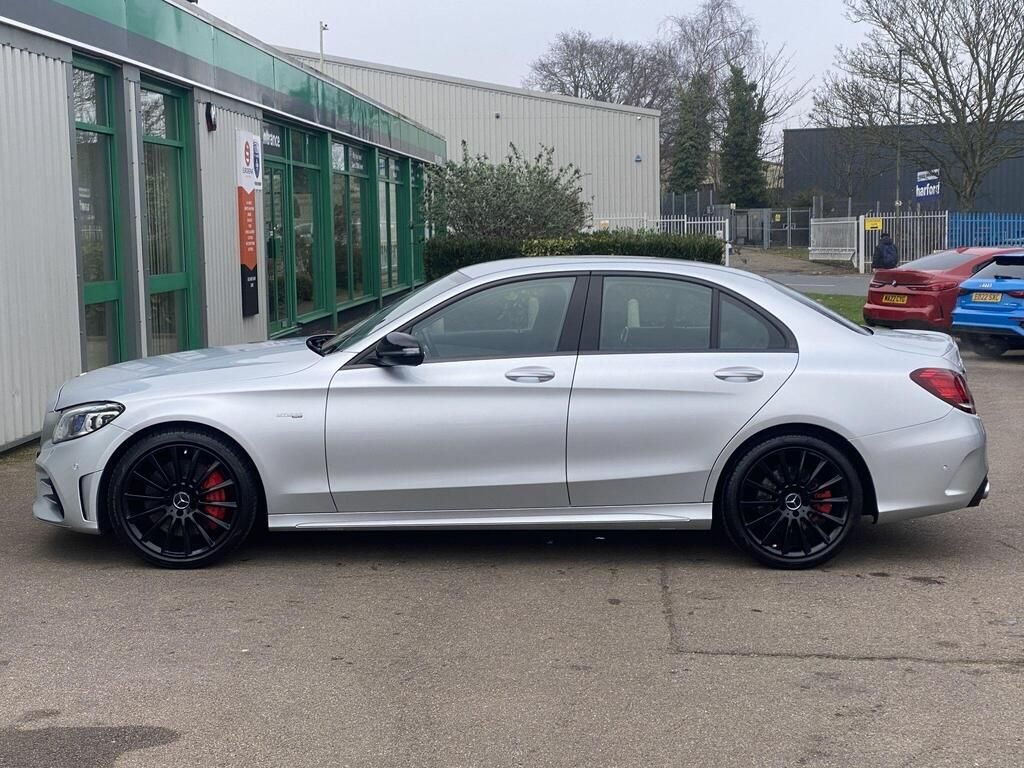 USED 2019 69 MERCEDES-BENZ C-CLASS 3.0 C43 V6 AMG (Premium) Saloon 4dr Petrol G-Tronic+ 4MATIC Euro 6 (s/s) (390 ps) COMAND SATNAV+PARK ASSIST+FSH