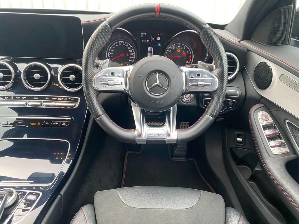 USED 2019 69 MERCEDES-BENZ C-CLASS 3.0 C43 V6 AMG (Premium) Saloon 4dr Petrol G-Tronic+ 4MATIC Euro 6 (s/s) (390 ps) COMAND SATNAV+PARK ASSIST+FSH