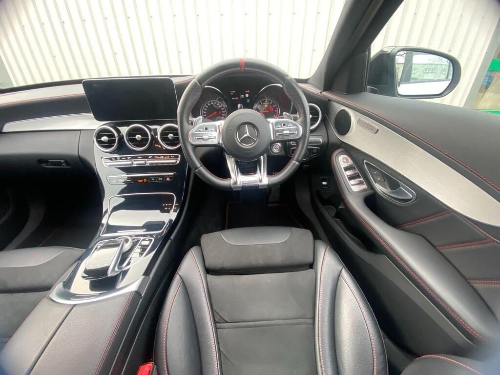 USED 2019 69 MERCEDES-BENZ C-CLASS 3.0 C43 V6 AMG (Premium) Saloon 4dr Petrol G-Tronic+ 4MATIC Euro 6 (s/s) (390 ps) COMAND SATNAV+PARK ASSIST+FSH
