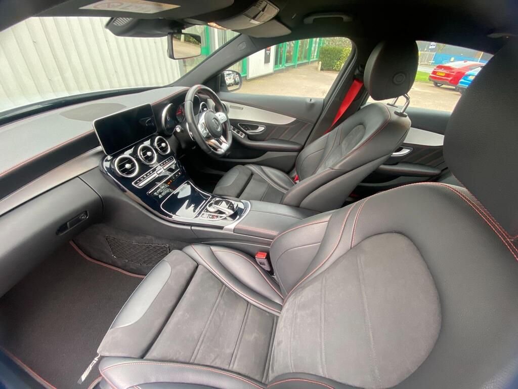 USED 2019 69 MERCEDES-BENZ C-CLASS 3.0 C43 V6 AMG (Premium) Saloon 4dr Petrol G-Tronic+ 4MATIC Euro 6 (s/s) (390 ps) COMAND SATNAV+PARK ASSIST+FSH