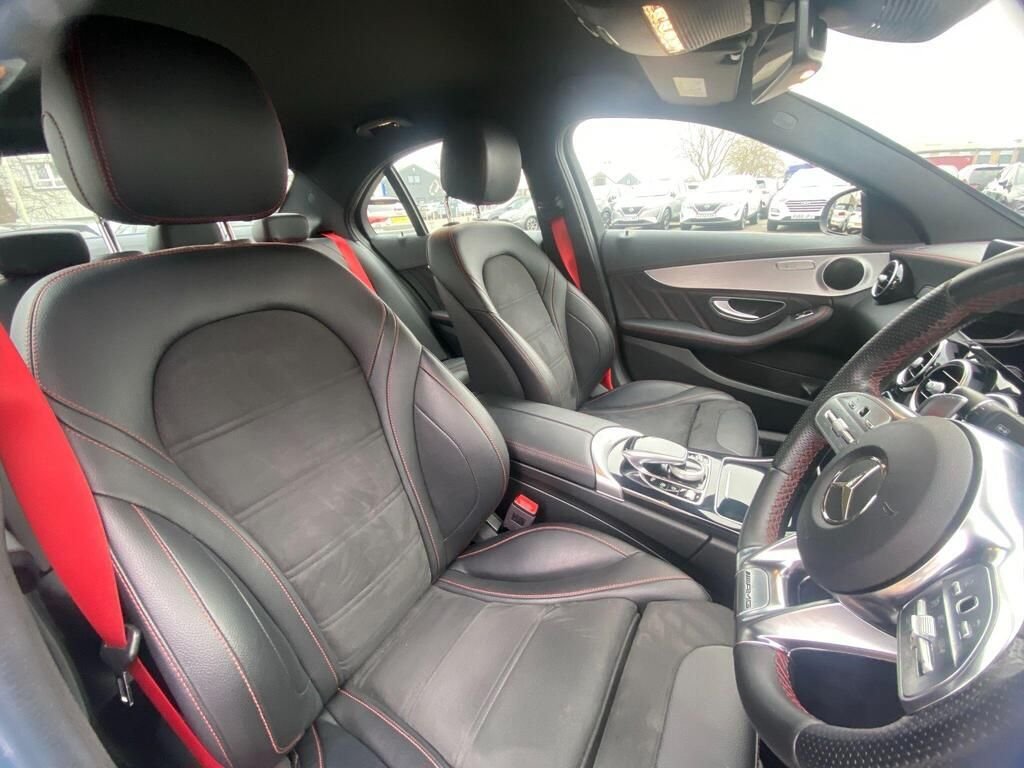 USED 2019 69 MERCEDES-BENZ C-CLASS 3.0 C43 V6 AMG (Premium) Saloon 4dr Petrol G-Tronic+ 4MATIC Euro 6 (s/s) (390 ps) COMAND SATNAV+PARK ASSIST+FSH