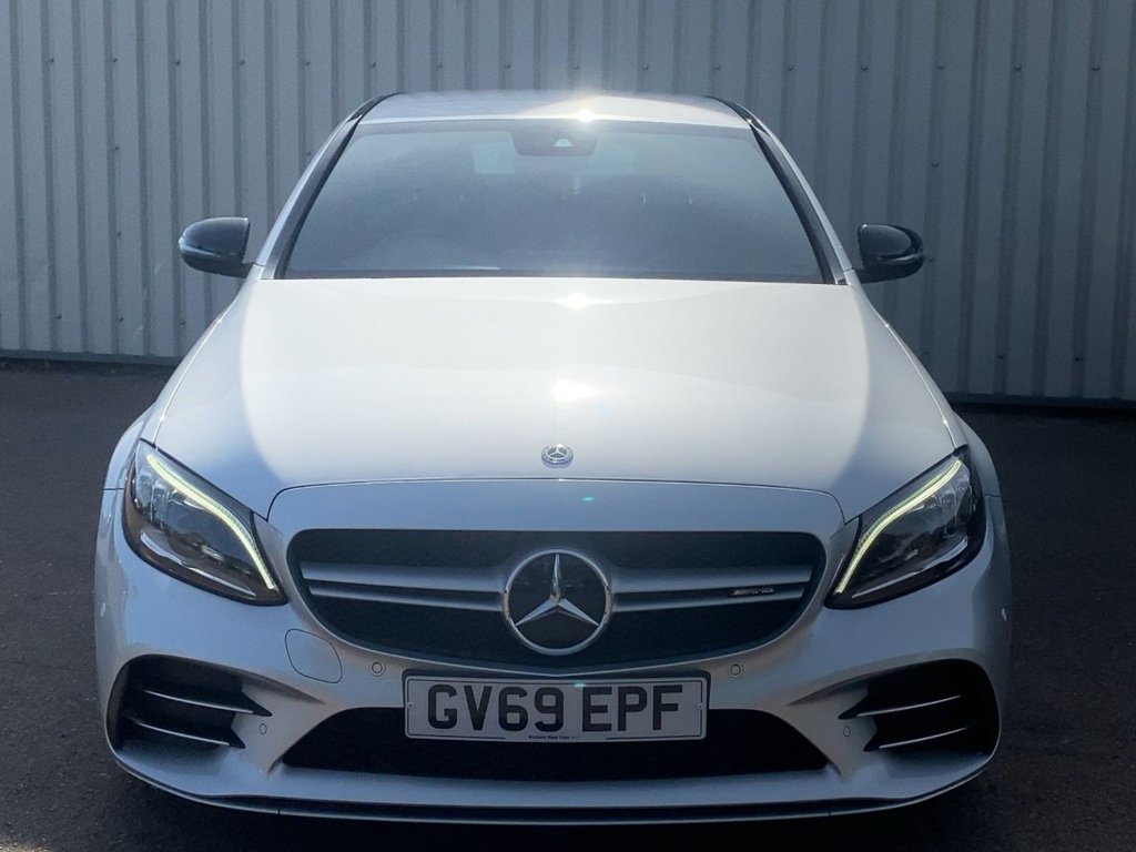 USED 2019 69 MERCEDES-BENZ C-CLASS 3.0 C43 V6 AMG (Premium) Saloon 4dr Petrol G-Tronic+ 4MATIC Euro 6 (s/s) (390 ps) COMAND SATNAV+PARK ASSIST+FSH