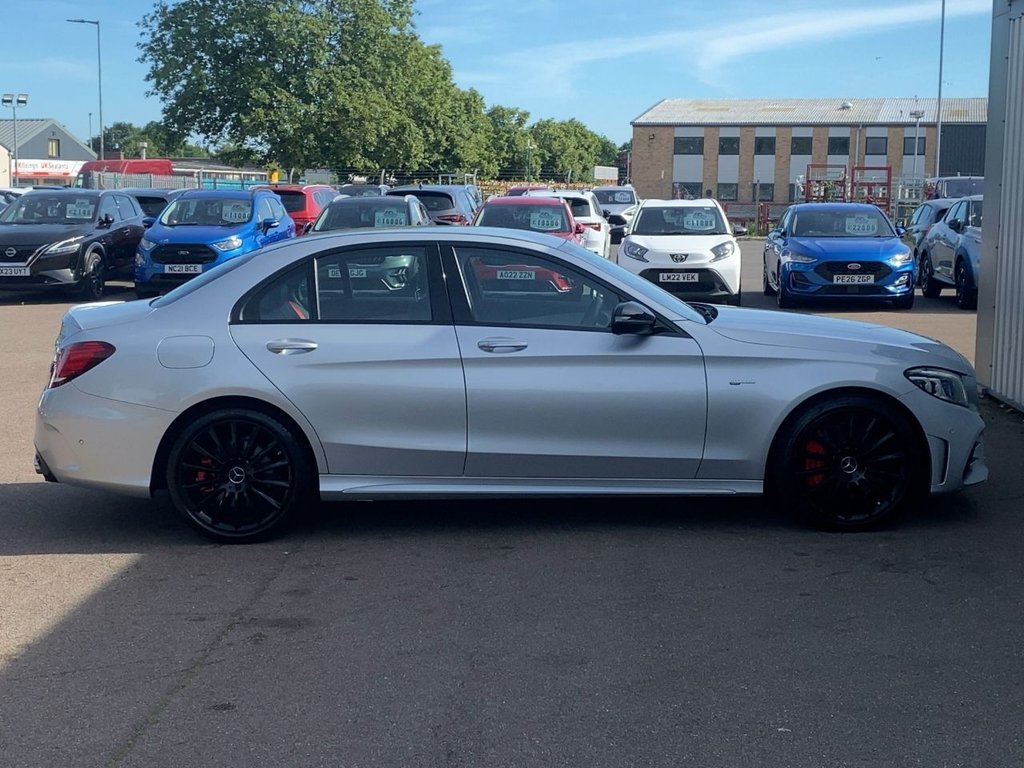 USED 2019 69 MERCEDES-BENZ C-CLASS 3.0 C43 V6 AMG (Premium) Saloon 4dr Petrol G-Tronic+ 4MATIC Euro 6 (s/s) (390 ps) COMAND SATNAV+PARK ASSIST+FSH