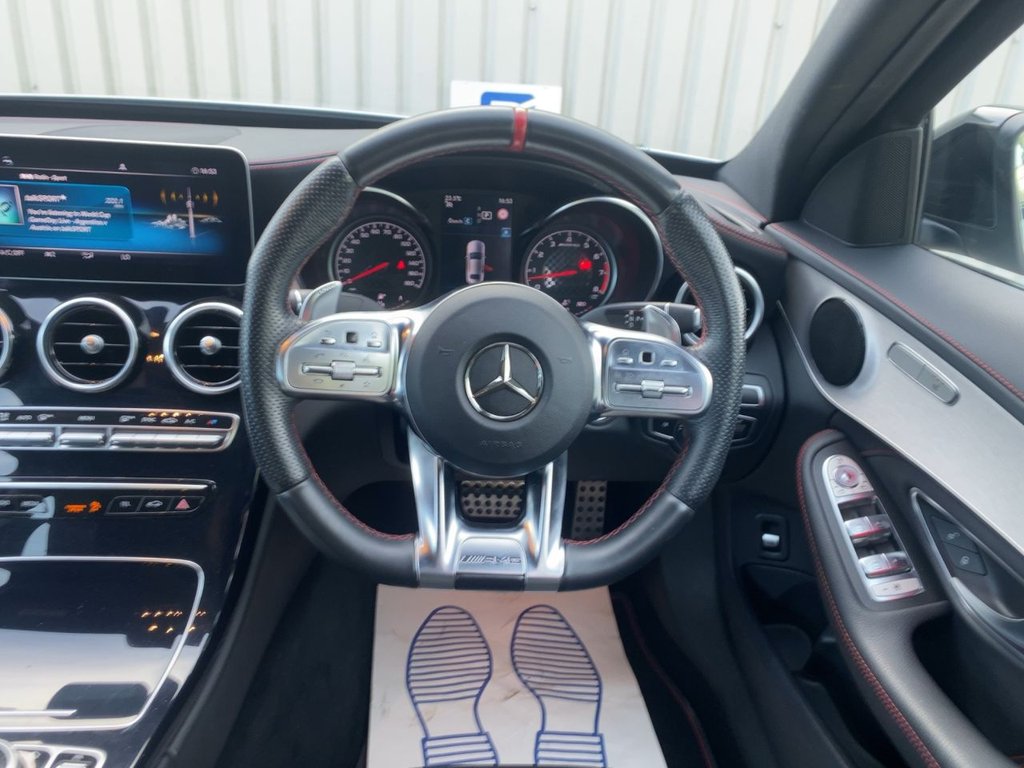 USED 2019 69 MERCEDES-BENZ C-CLASS 3.0 C43 V6 AMG (Premium) Saloon 4dr Petrol G-Tronic+ 4MATIC Euro 6 (s/s) (390 ps) COMAND SATNAV+PARK ASSIST+FSH
