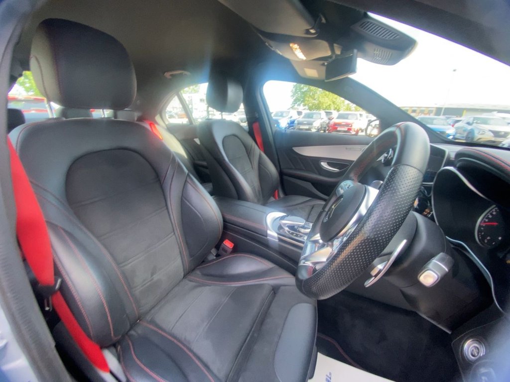 USED 2019 69 MERCEDES-BENZ C-CLASS 3.0 C43 V6 AMG (Premium) Saloon 4dr Petrol G-Tronic+ 4MATIC Euro 6 (s/s) (390 ps) COMAND SATNAV+PARK ASSIST+FSH