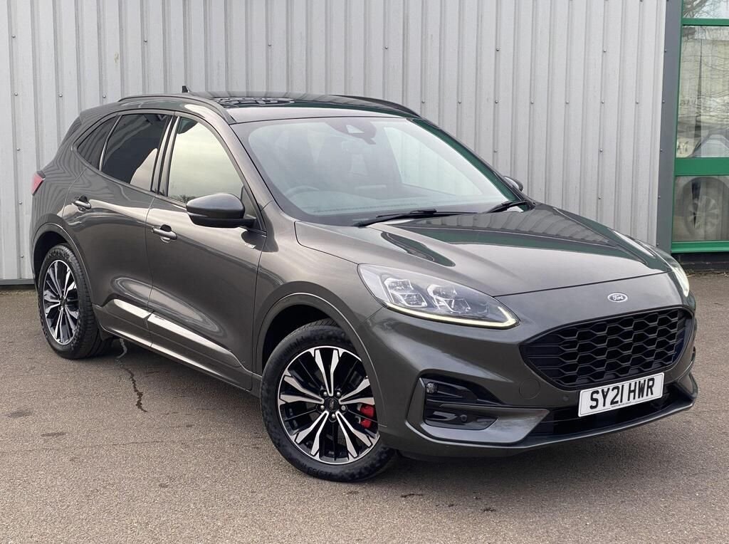 USED 2021 21 FORD KUGA 2.5 EcoBoost Duratec 14.4kWh ST-Line X SUV 5dr Petrol Plug-in Hybrid CVT Euro 6 (s/s) (225 ps) PANROOF+B&O+SAT NAV+FSH+1OWNER