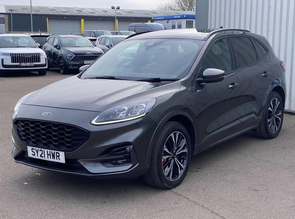 USED 2021 21 FORD KUGA 2.5 EcoBoost Duratec 14.4kWh ST-Line X SUV 5dr Petrol Plug-in Hybrid CVT Euro 6 (s/s) (225 ps) PANROOF+B&O+SAT NAV+FSH+1OWNER
