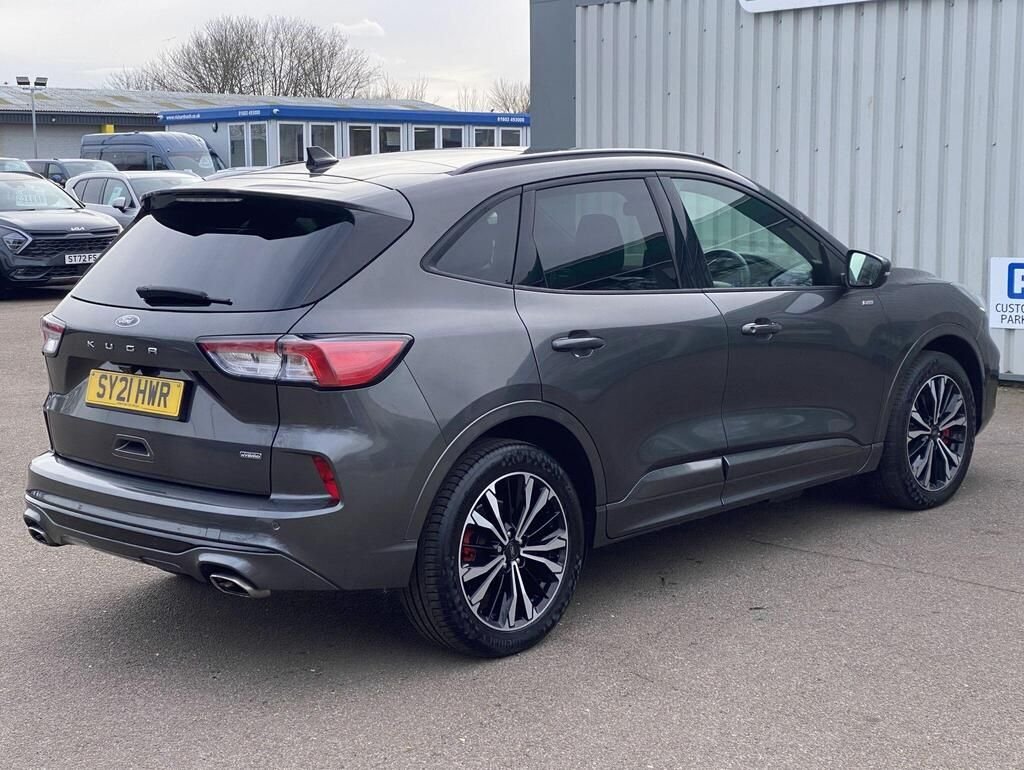 USED 2021 21 FORD KUGA 2.5 EcoBoost Duratec 14.4kWh ST-Line X SUV 5dr Petrol Plug-in Hybrid CVT Euro 6 (s/s) (225 ps) PANROOF+B&O+SAT NAV+FSH+1OWNER