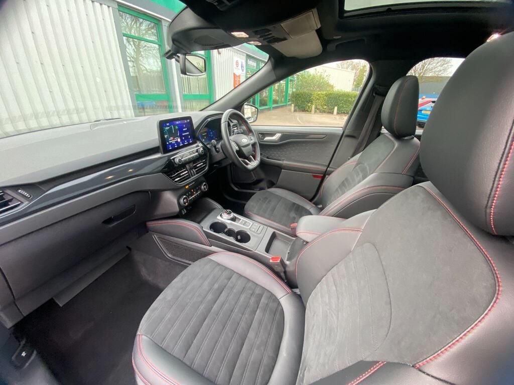 USED 2021 21 FORD KUGA 2.5 EcoBoost Duratec 14.4kWh ST-Line X SUV 5dr Petrol Plug-in Hybrid CVT Euro 6 (s/s) (225 ps) PANROOF+B&O+SAT NAV+FSH+1OWNER