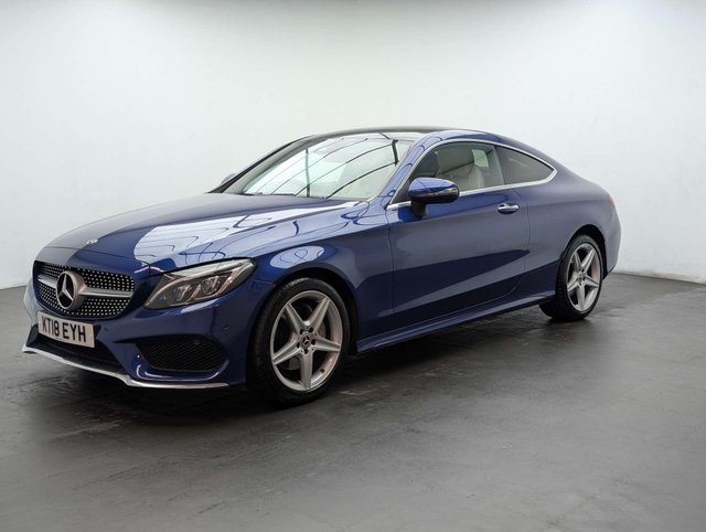 USED 2018 18 MERCEDES-BENZ C-CLASS 2.1 C 220 AMG Line Premium+ D Auto 2dr CLICK & COLLECT/ HOME DELIVERY