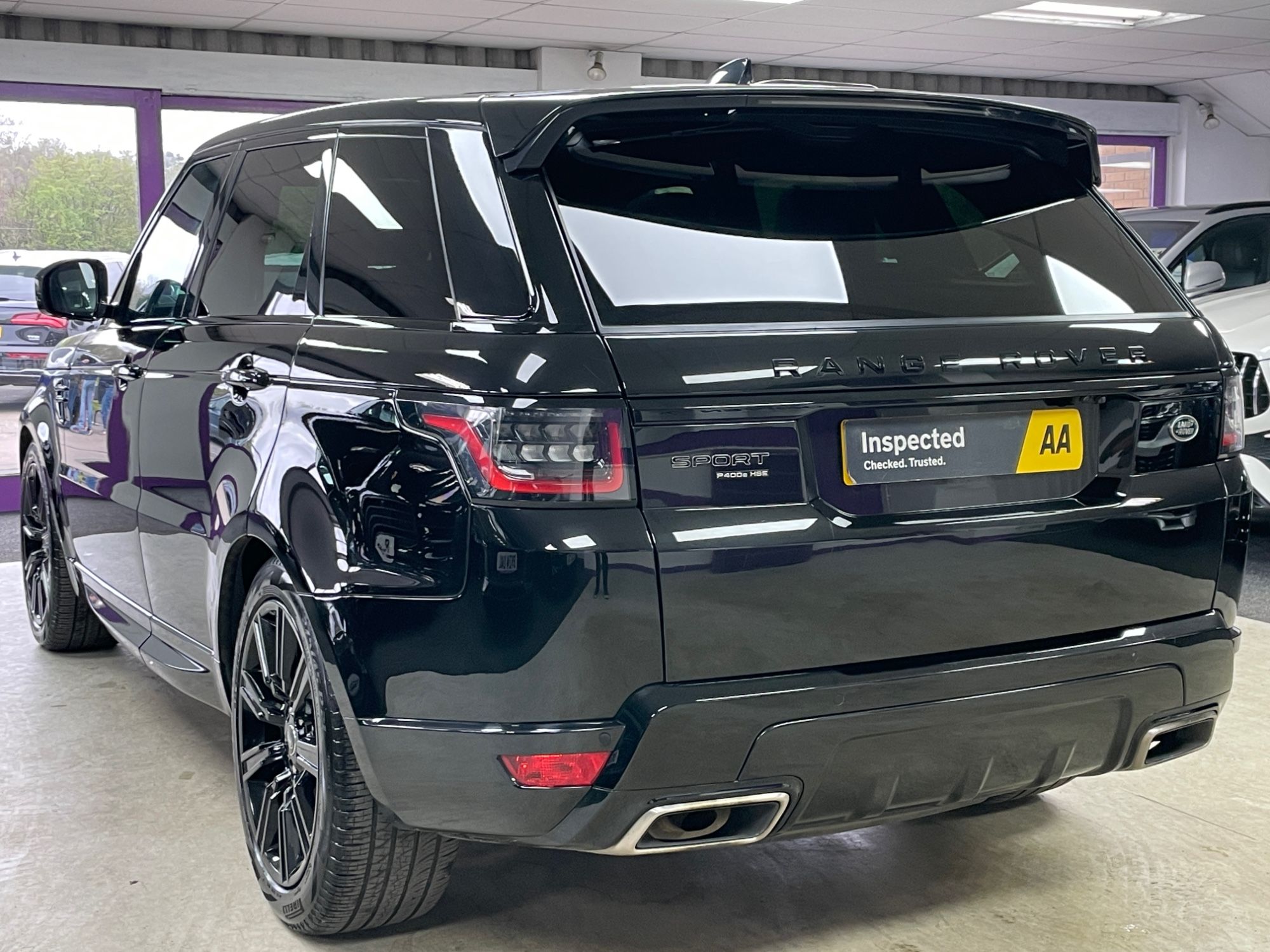 USED 2022 22 LAND ROVER RANGE ROVER SPORT 2.0 P400e 13.1kWh HSE Dynamic Black SUV 5dr Petrol Plug-in Hybrid Auto 4WD Euro 6 (s/s) (404 ps) 