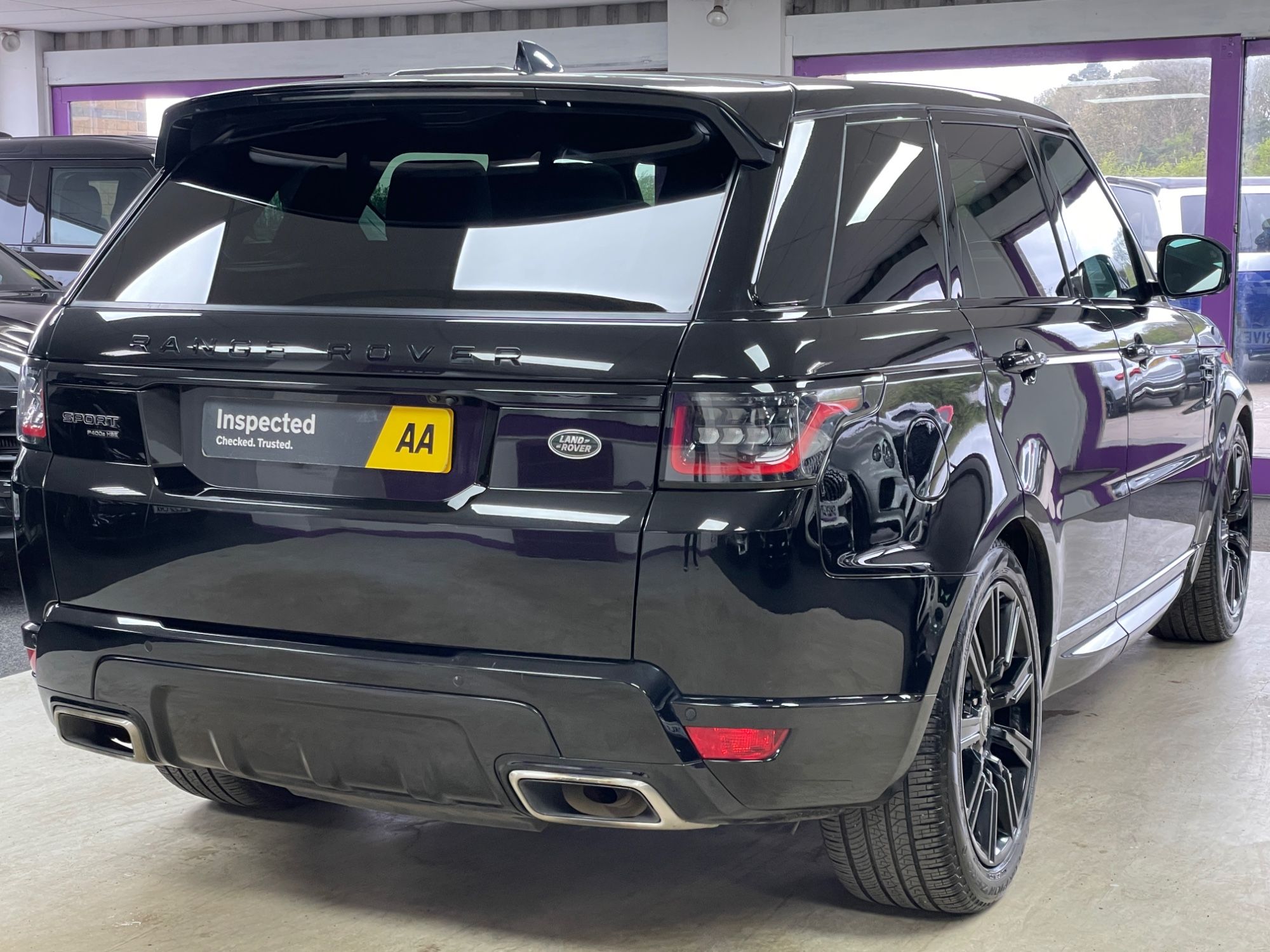USED 2022 22 LAND ROVER RANGE ROVER SPORT 2.0 P400e 13.1kWh HSE Dynamic Black SUV 5dr Petrol Plug-in Hybrid Auto 4WD Euro 6 (s/s) (404 ps) 