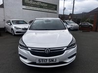 USED 2017 17 VAUXHALL ASTRA 1.4i SRi Hatchback 5dr Petrol Manual Euro 6 (100 ps) ONLY 28,000 MILES-8 SERVICES-DAB-APPLE/ANDROID CAR PLAY-ALLOYS