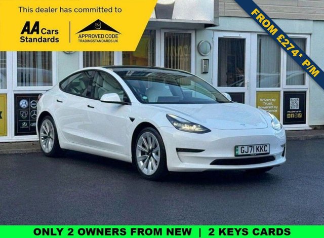 View our Tesla Model 3 (Dual Motor) Long Range Saloon 4dr Electric Auto 4WDE (346 ps)