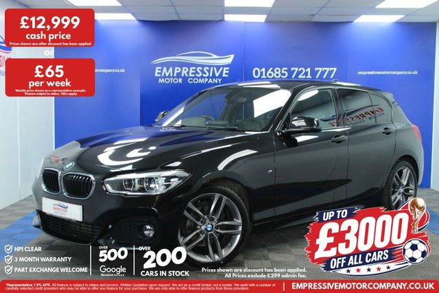 View our BMW 1 Series 2.0 118d M Sport Hatchback 5dr Diesel Manual Euro 6 (s/s) (150 ps)