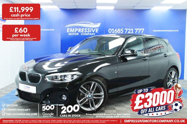 View our BMW 1 Series 2.0 118d M Sport Hatchback 5dr Diesel Manual Euro 6 (s/s) (150 ps)