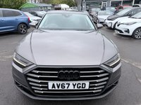 USED 2017 67 AUDI A8 Grey 3.0 TDI V6 50 Euro 6 saloon, 80,432 miles, ULEZ, Automatic Quattro, Full Audi history, Leather, Pano roof, Virtual cockpit, Camera, Heated seats! This 2017 Audi A8 TDI V6 boasts a full dealership service history at 1K, 18K, 31K, 42K, 54K, 58K, 67K, and 76K, with its last service completed on 2025-03-11 at 76,308 miles, offering excellent provenance. This sophisticated saloon features a powerful 3.0 litre diesel engine paired with four wheel drive, ensuring a smooth and capable driving experience. It meets Euro 6 emission standards and comes with a 3 month warranty for your peace of mind. The vehicle is equipped with a stunning panoramic g