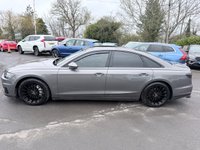 USED 2017 67 AUDI A8 Grey 3.0 TDI V6 50 Euro 6 saloon, 80,432 miles, ULEZ, Automatic Quattro, Full Audi history, Leather, Pano roof, Virtual cockpit, Camera, Heated seats! This 2017 Audi A8 TDI V6 boasts a full dealership service history at 1K, 18K, 31K, 42K, 54K, 58K, 67K, and 76K, with its last service completed on 2025-03-11 at 76,308 miles, offering excellent provenance. This sophisticated saloon features a powerful 3.0 litre diesel engine paired with four wheel drive, ensuring a smooth and capable driving experience. It meets Euro 6 emission standards and comes with a 3 month warranty for your peace of mind. The vehicle is equipped with a stunning panoramic g