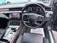 USED 2017 67 AUDI A8 Grey 3.0 TDI V6 50 Euro 6 saloon, 80,432 miles, ULEZ, Automatic Quattro, Full Audi history, Leather, Pano roof, Virtual cockpit, Camera, Heated seats! This 2017 Audi A8 TDI V6 boasts a full dealership service history at 1K, 18K, 31K, 42K, 54K, 58K, 67K, and 76K, with its last service completed on 2025-03-11 at 76,308 miles, offering excellent provenance. This sophisticated saloon features a powerful 3.0 litre diesel engine paired with four wheel drive, ensuring a smooth and capable driving experience. It meets Euro 6 emission standards and comes with a 3 month warranty for your peace of mind. The vehicle is equipped with a stunning panoramic g