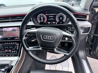 USED 2017 67 AUDI A8 Grey 3.0 TDI V6 50 Euro 6 saloon, 80,432 miles, ULEZ, Automatic Quattro, Full Audi history, Leather, Pano roof, Virtual cockpit, Camera, Heated seats! This 2017 Audi A8 TDI V6 boasts a full dealership service history at 1K, 18K, 31K, 42K, 54K, 58K, 67K, and 76K, with its last service completed on 2025-03-11 at 76,308 miles, offering excellent provenance. This sophisticated saloon features a powerful 3.0 litre diesel engine paired with four wheel drive, ensuring a smooth and capable driving experience. It meets Euro 6 emission standards and comes with a 3 month warranty for your peace of mind. The vehicle is equipped with a stunning panoramic g