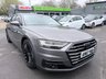 USED 2017 67 AUDI A8 Grey 3.0 TDI V6 50 Euro 6 saloon, 80,432 miles, ULEZ, Automatic Quattro, Full Audi history, Leather, Pano roof, Virtual cockpit, Camera, Heated seats! This 2017 Audi A8 TDI V6 boasts a full dealership service history at 1K, 18K, 31K, 42K, 54K, 58K, 67K, and 76K, with its last service completed on 2025-03-11 at 76,308 miles, offering excellent provenance. This sophisticated saloon features a powerful 3.0 litre diesel engine paired with four wheel drive, ensuring a smooth and capable driving experience. It meets Euro 6 emission standards and comes with a 3 month warranty for your peace of mind. The vehicle is equipped with a stunning panoramic g