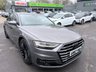 USED 2017 67 AUDI A8 Grey 3.0 TDI V6 50 Euro 6 saloon, 80,432 miles, ULEZ, Automatic Quattro, Full Audi history, Leather, Pano roof, Virtual cockpit, Camera, Heated seats! This 2017 Audi A8 TDI V6 boasts a full dealership service history at 1K, 18K, 31K, 42K, 54K, 58K, 67K, and 76K, with its last service completed on 2025-03-11 at 76,308 miles, offering excellent provenance. This sophisticated saloon features a powerful 3.0 litre diesel engine paired with four wheel drive, ensuring a smooth and capable driving experience. It meets Euro 6 emission standards and comes with a 3 month warranty for your peace of mind. The vehicle is equipped with a stunning panoramic g