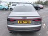 USED 2017 67 AUDI A8 Grey 3.0 TDI V6 50 Euro 6 saloon, 80,432 miles, ULEZ, Automatic Quattro, Full Audi history, Leather, Pano roof, Virtual cockpit, Camera, Heated seats! This 2017 Audi A8 TDI V6 boasts a full dealership service history at 1K, 18K, 31K, 42K, 54K, 58K, 67K, and 76K, with its last service completed on 2025-03-11 at 76,308 miles, offering excellent provenance. This sophisticated saloon features a powerful 3.0 litre diesel engine paired with four wheel drive, ensuring a smooth and capable driving experience. It meets Euro 6 emission standards and comes with a 3 month warranty for your peace of mind. The vehicle is equipped with a stunning panoramic g