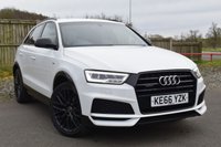 USED 2017 66 AUDI Q3 2.0 TDI Black Edition SUV 5dr Diesel S Tronic quattro Euro 6 (s/s) (184 ps) AUTO QUATTRO