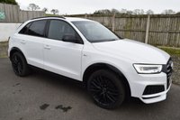 USED 2017 66 AUDI Q3 2.0 TDI Black Edition SUV 5dr Diesel S Tronic quattro Euro 6 (s/s) (184 ps) AUTO QUATTRO