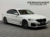 USED 2022 72 BMW 5 SERIES 2.0 520d MHT M Sport Saloon 4dr Diesel Hybrid Steptronic Euro 6 (s/s) (190 ps) Stunning ivory leather!
