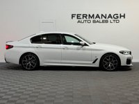 USED 2022 72 BMW 5 SERIES 2.0 520d MHT M Sport Saloon 4dr Diesel Hybrid Steptronic Euro 6 (s/s) (190 ps) Stunning ivory leather!