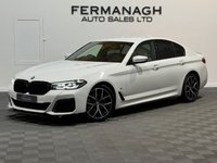 USED 2022 72 BMW 5 SERIES 2.0 520d MHT M Sport Saloon 4dr Diesel Hybrid Steptronic Euro 6 (s/s) (190 ps) Stunning ivory leather!