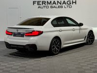 USED 2022 72 BMW 5 SERIES 2.0 520d MHT M Sport Saloon 4dr Diesel Hybrid Steptronic Euro 6 (s/s) (190 ps) Stunning ivory leather!
