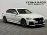 USED 2022 72 BMW 5 SERIES 2.0 520d MHT M Sport Saloon 4dr Diesel Hybrid Steptronic Euro 6 (s/s) (190 ps) Stunning ivory leather!