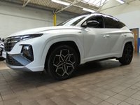 USED 2022 71 HYUNDAI TUCSON 1.6 h T-GDi N Line S SUV 5dr Petrol Hybrid Auto Euro 6 (s/s) (230 ps) Stunning example 1 Lady Owner Hyundai Warranty Full Hyundai Service History Sat nav Reversing Camera CarPlay Heated Seats Heated Steering Wheel Sunroof Cruise control Parking sensors