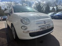 USED 2012 62 FIAT 500 1.2 Lounge Hatchback 3dr Petrol Manual Euro 4 (69 bhp) 1 KEY~SERVICE