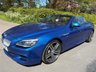 USED 2017 BMW 6 SERIES 4.4 650i V8 M Sport Convertible 2dr Petrol Auto Euro 6 (s/s) (450 ps) SONIC SPEED BLUE + NAPPA LEATHER