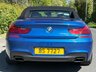 USED 2017 BMW 6 SERIES 4.4 650i V8 M Sport Convertible 2dr Petrol Auto Euro 6 (s/s) (450 ps) SONIC SPEED BLUE + NAPPA LEATHER