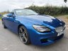 USED 2017 BMW 6 SERIES 4.4 650i V8 M Sport Convertible 2dr Petrol Auto Euro 6 (s/s) (450 ps) SONIC SPEED BLUE + NAPPA LEATHER