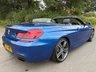 USED 2017 BMW 6 SERIES 4.4 650i V8 M Sport Convertible 2dr Petrol Auto Euro 6 (s/s) (450 ps) SONIC SPEED BLUE + NAPPA LEATHER
